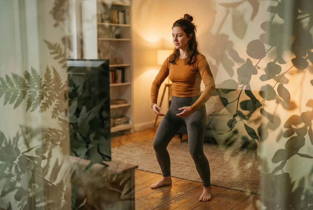 What a Tai Chi App Is Actually For — tai chi practice illustration