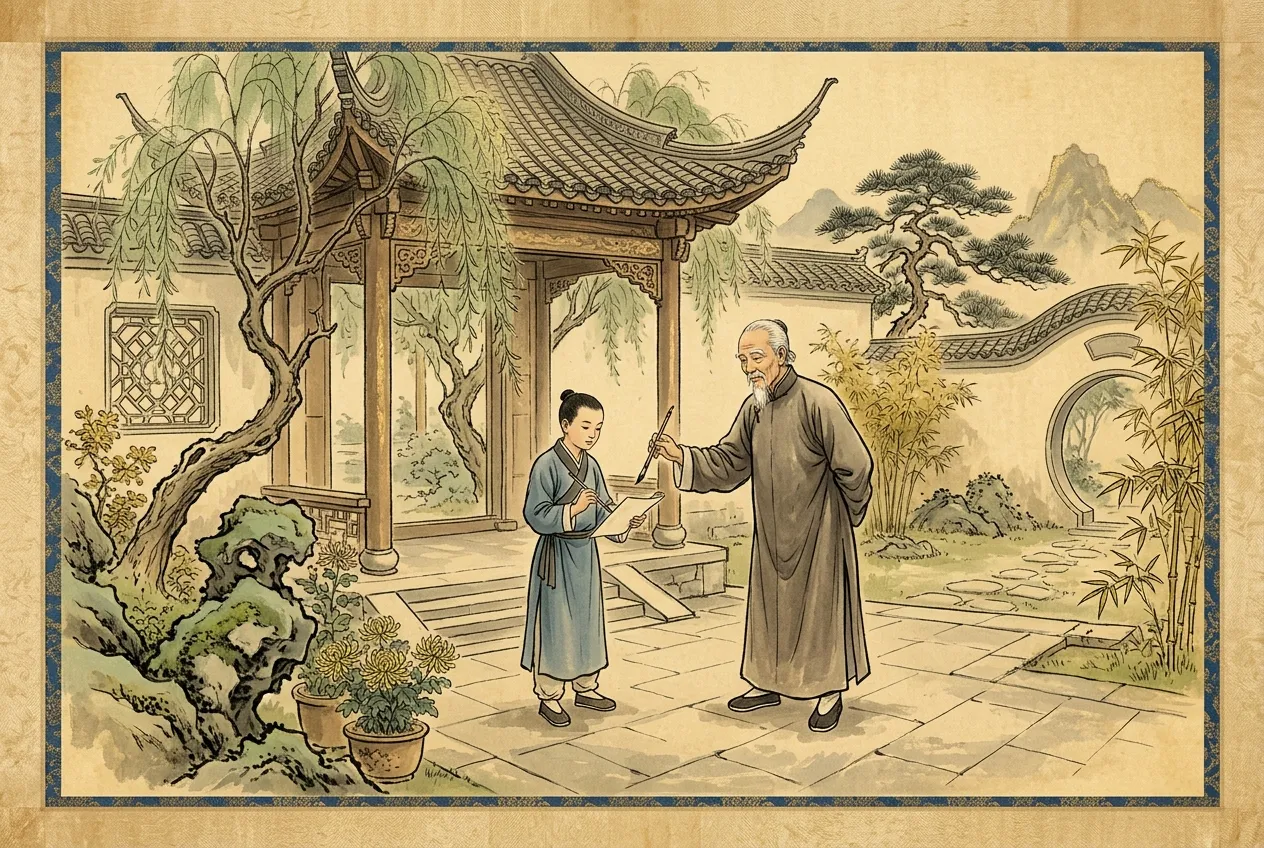 Generations of Transmission — tai chi history illustration
