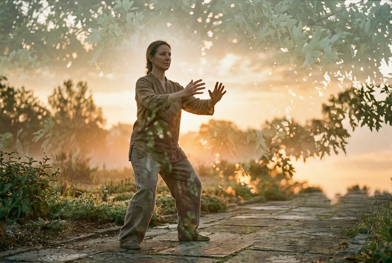 Why Daily Practice Beats Weekly Sessions — tai chi practice illustration