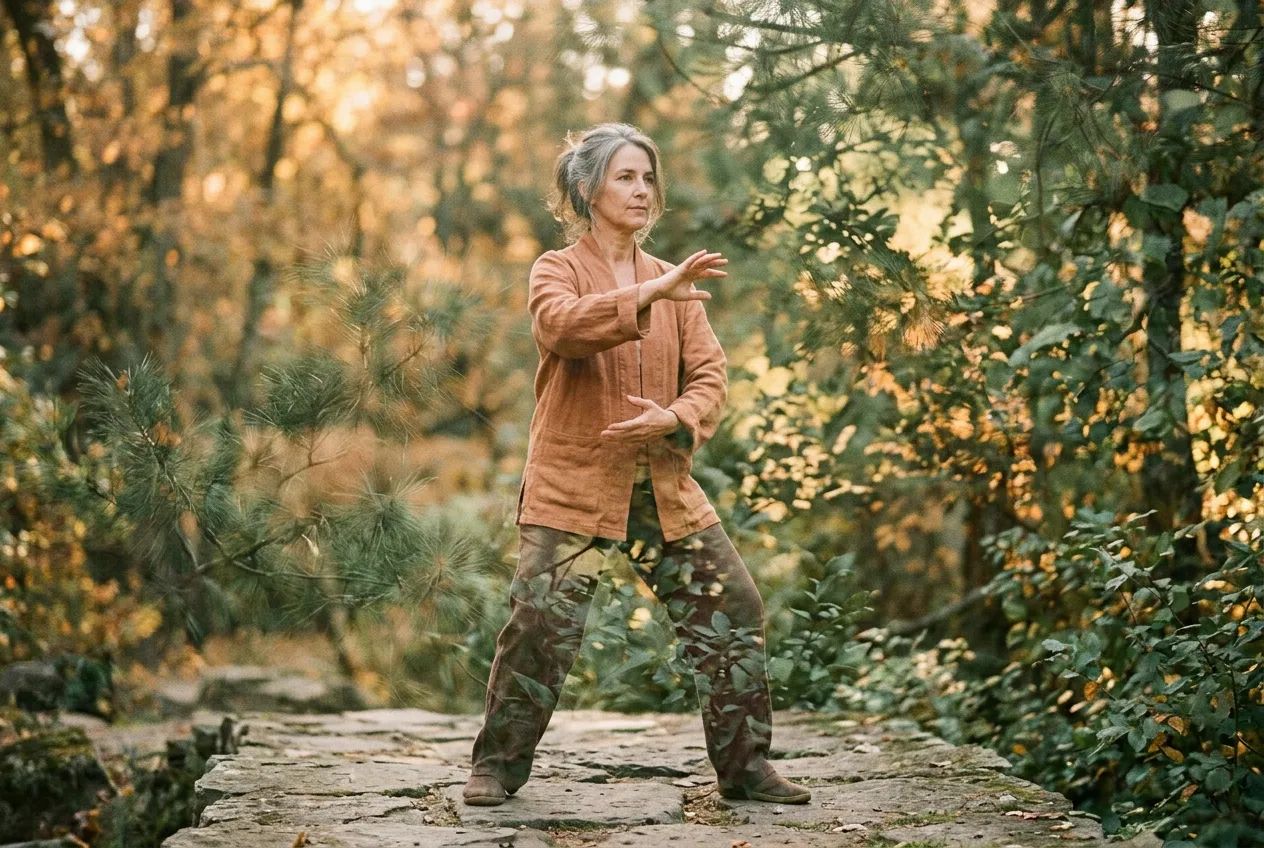 Adapting Practice During Difficult Periods — tai chi practice illustration