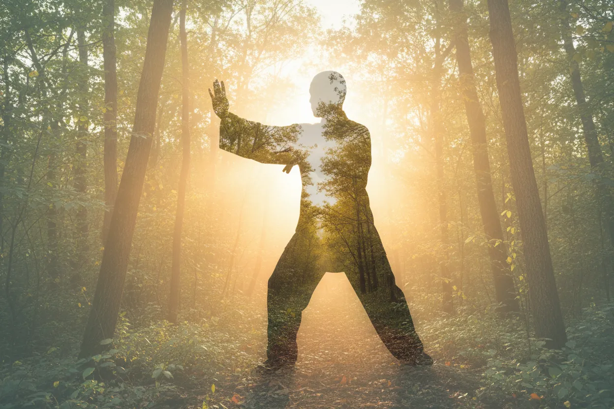 Origins and History — tai chi practice illustration