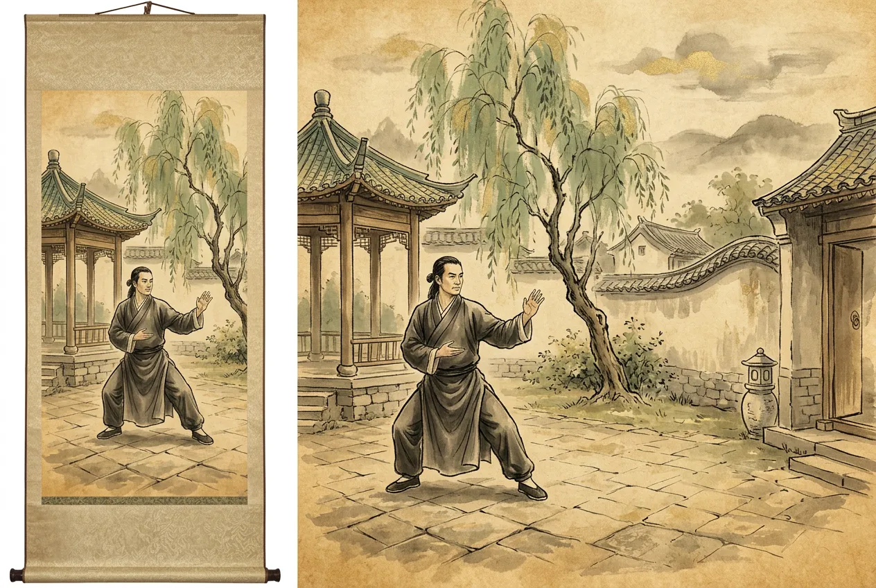 Chen Village: The Documented Origin — tai chi history illustration