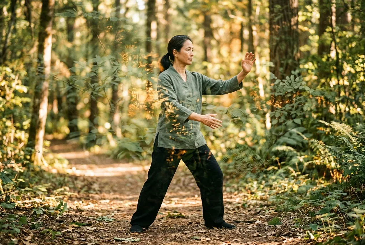 Common Beginner Mistakes — tai chi practice illustration