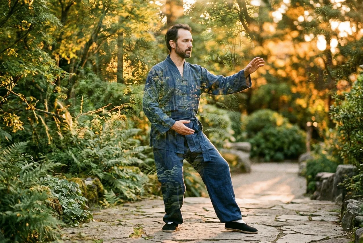5. Silk-Reeling Circles — tai chi practice illustration