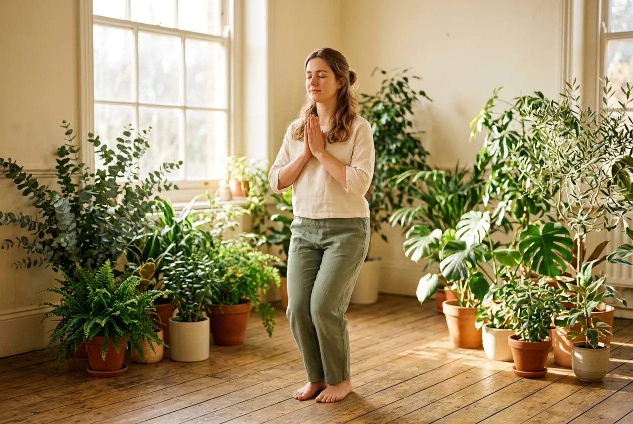 Stress Reduction and Mental Wellbeing — tai chi health illustration