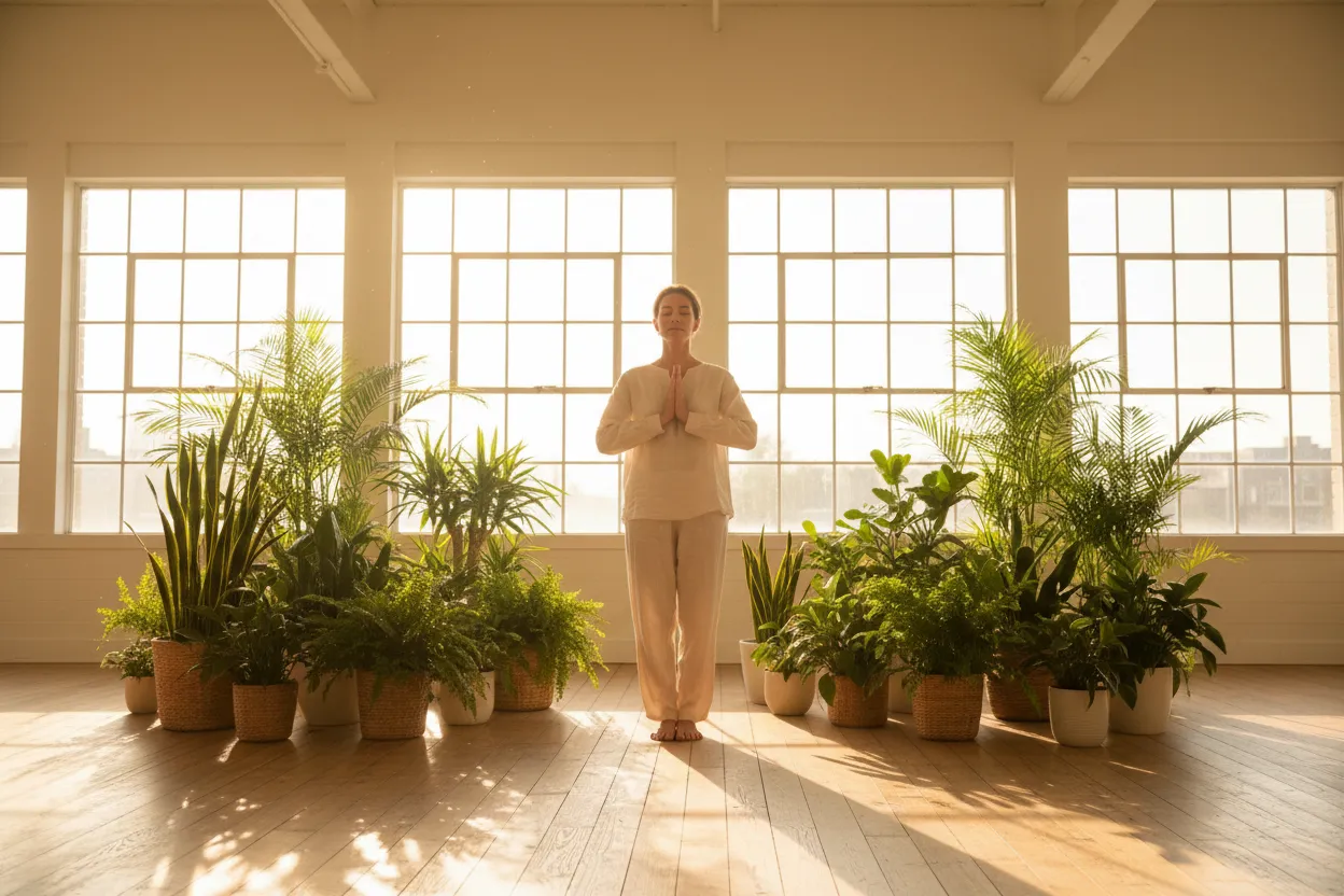 Stress Reduction and Mental Wellbeing — tai chi health illustration