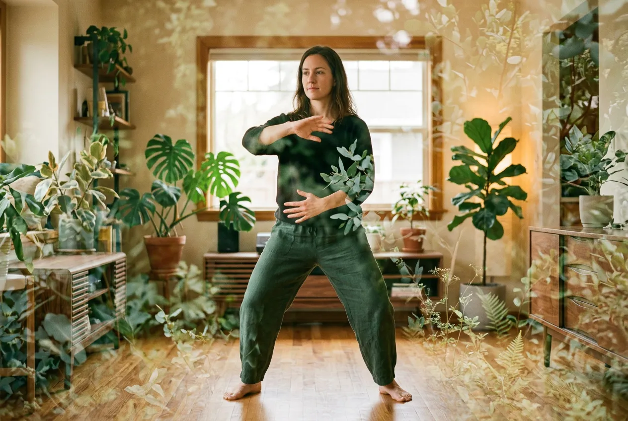 How Much Space Do You Actually Need? — tai chi practice illustration