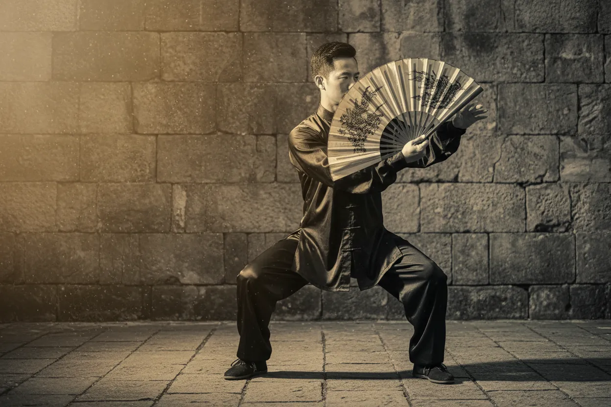 What to Expect from Fan Practice — tai chi forms illustration
