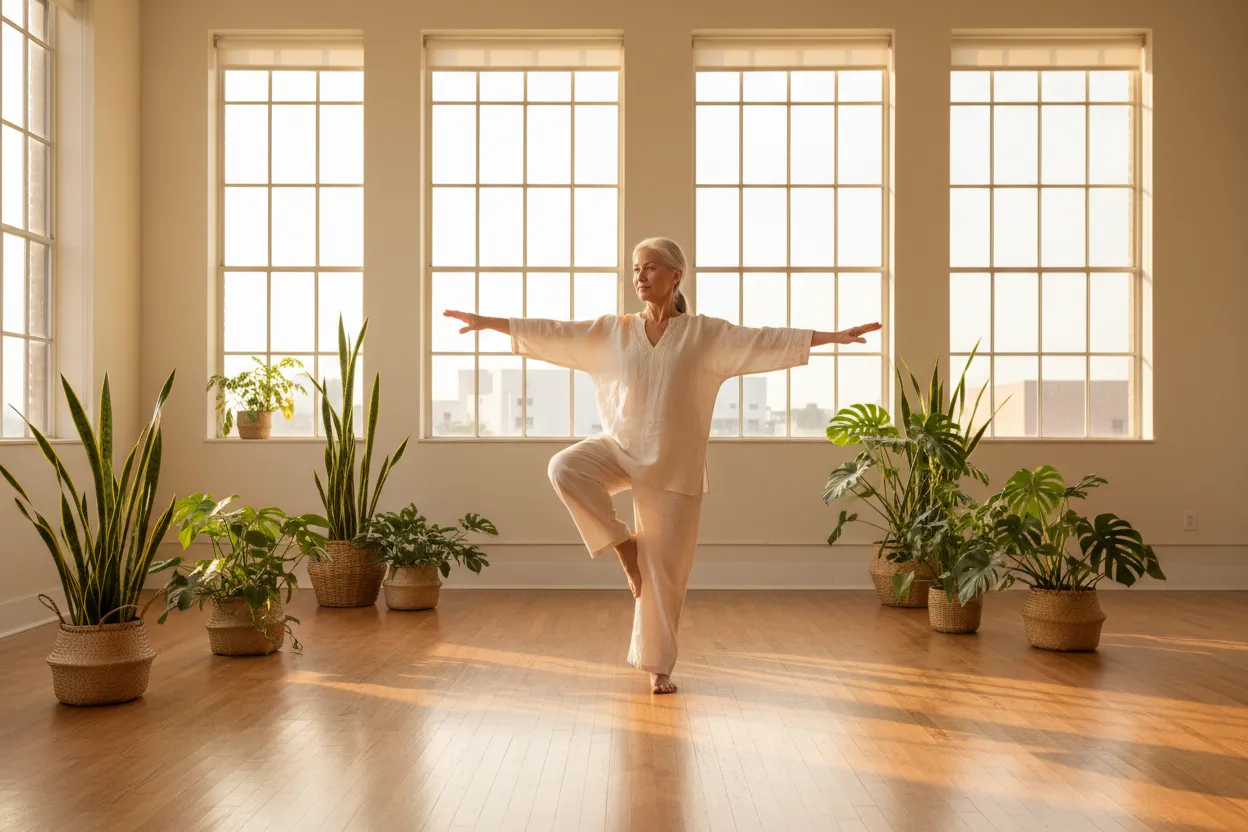 Research on Tai Chi and Balance Outcomes — tai chi health illustration