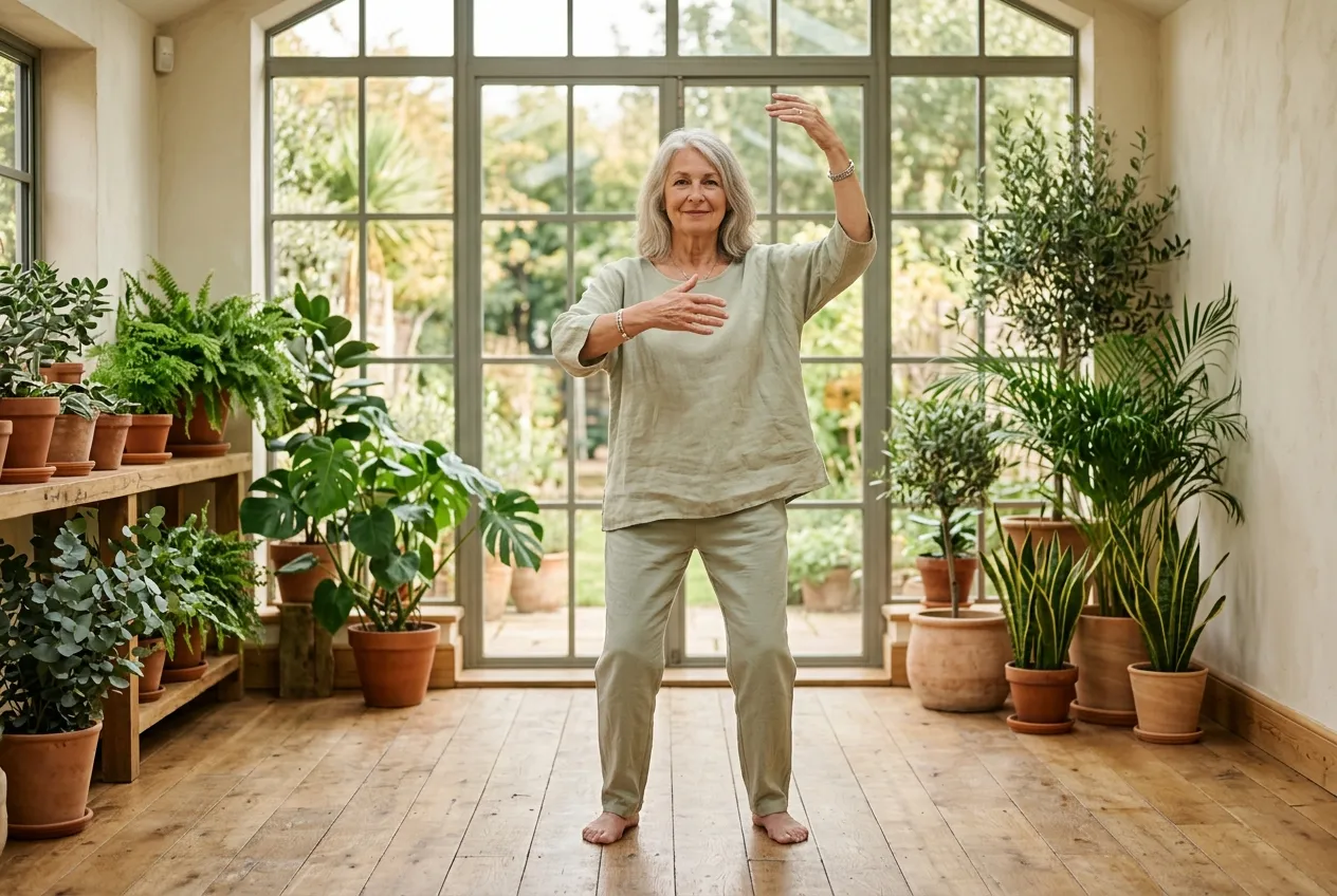 Knee Pain and Osteoarthritis — tai chi health illustration
