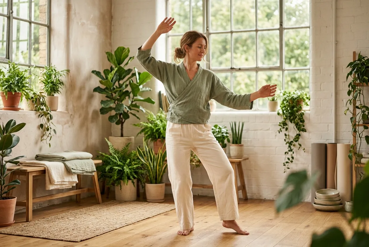 Practising for Immune Health — tai chi health illustration