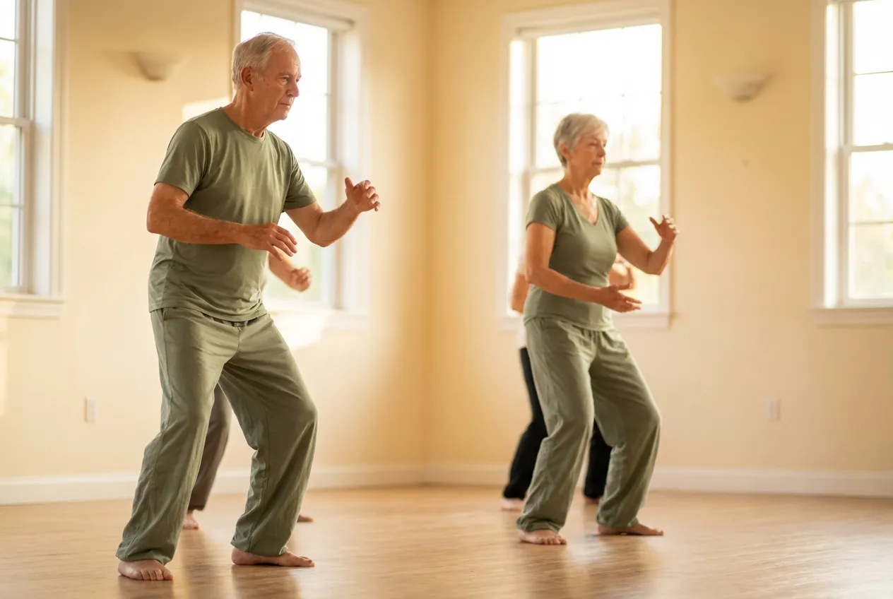 Tai Chi at Home: The Over-50s Advantage — tai chi for-beginners illustration