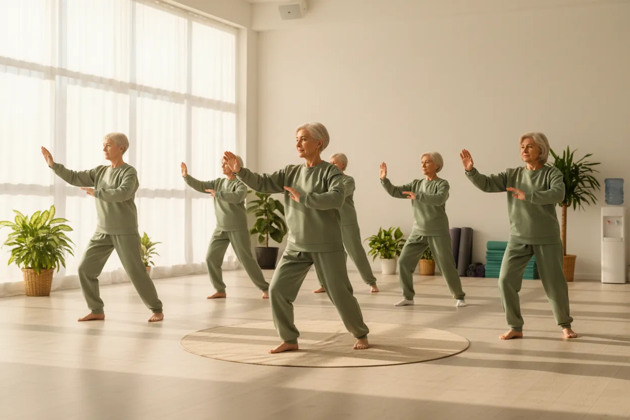 Tai Chi at Home: The Over-50s Advantage — tai chi for-beginners illustration
