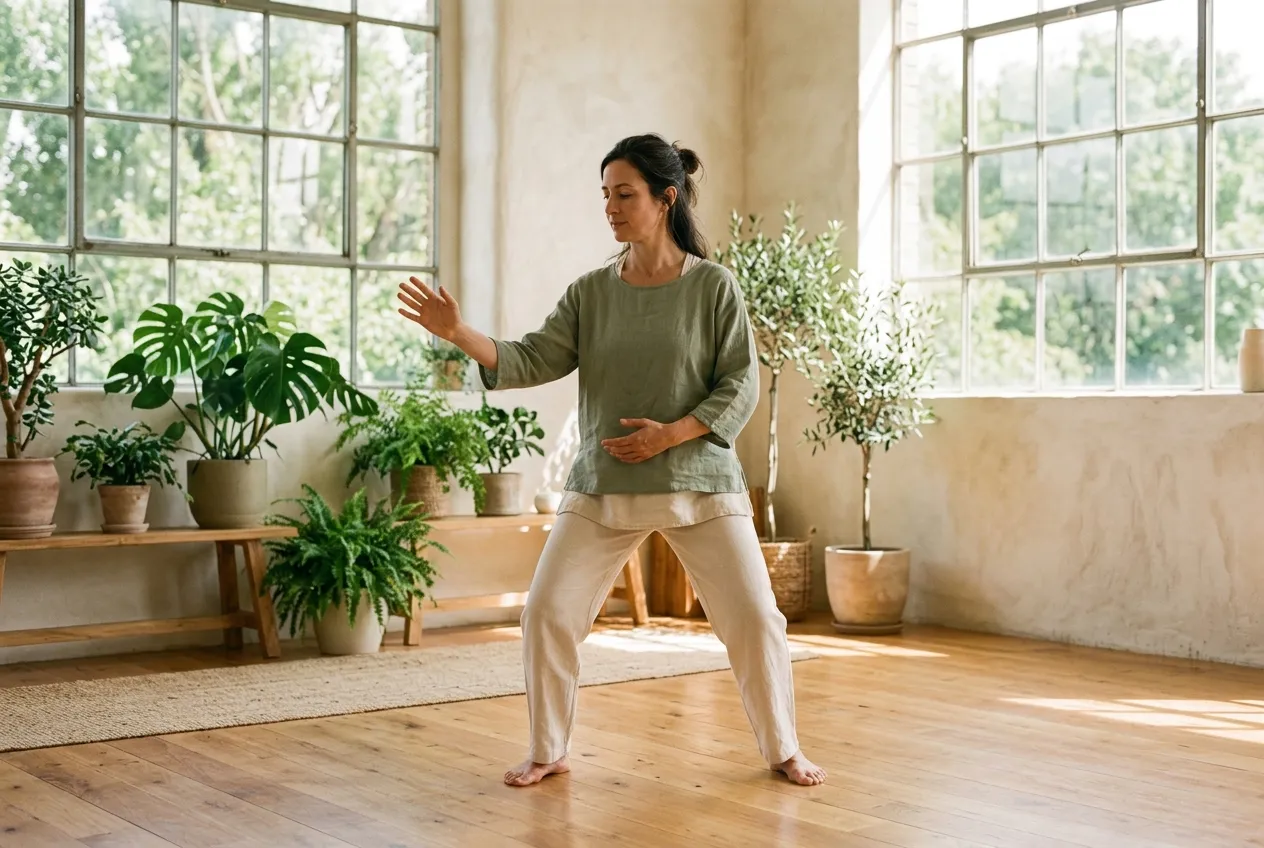 What Improves, and What Does Not — tai chi health illustration