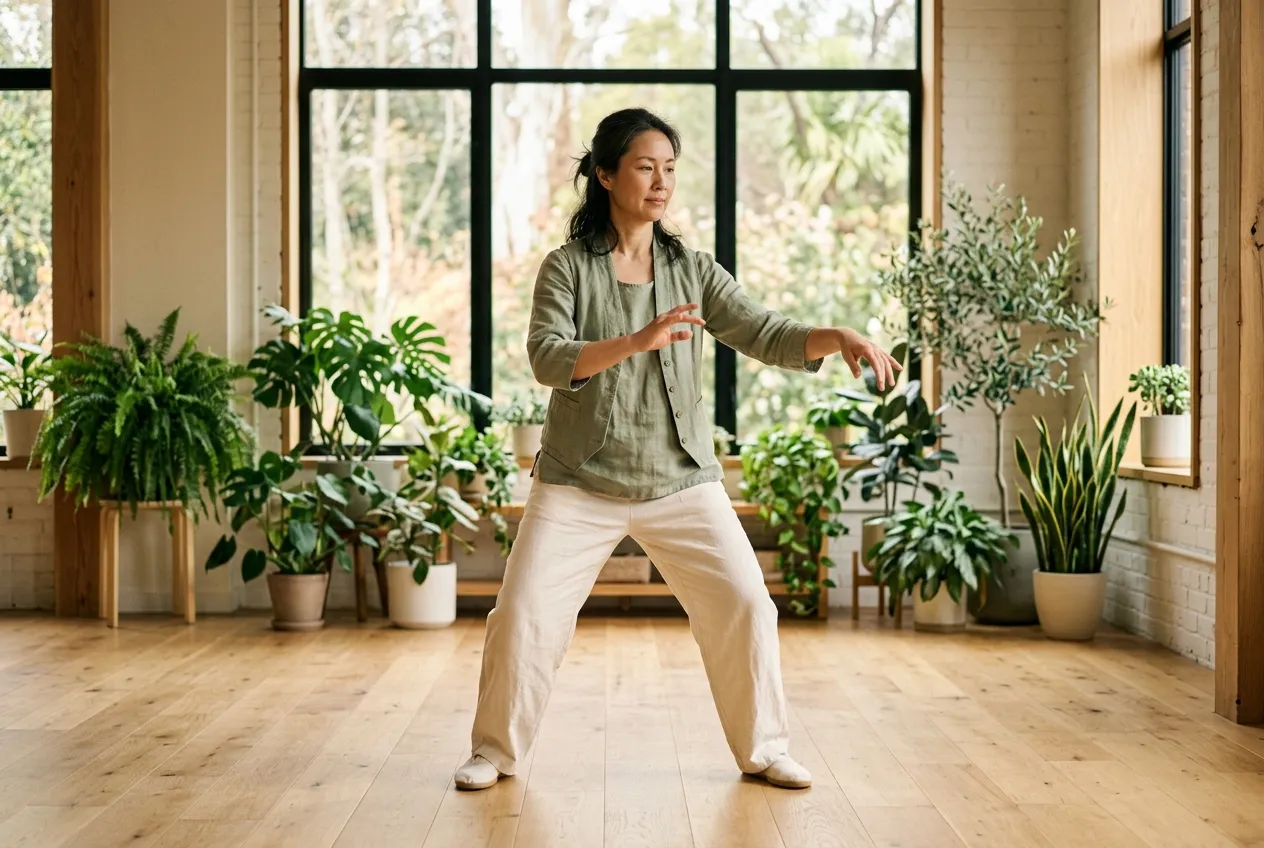 Involving Physiotherapy and the Care Team — tai chi health illustration