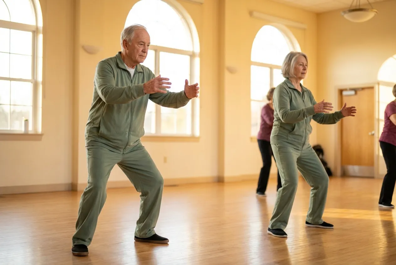 Tai Chi for Common Senior Health Conditions — tai chi for-beginners illustration