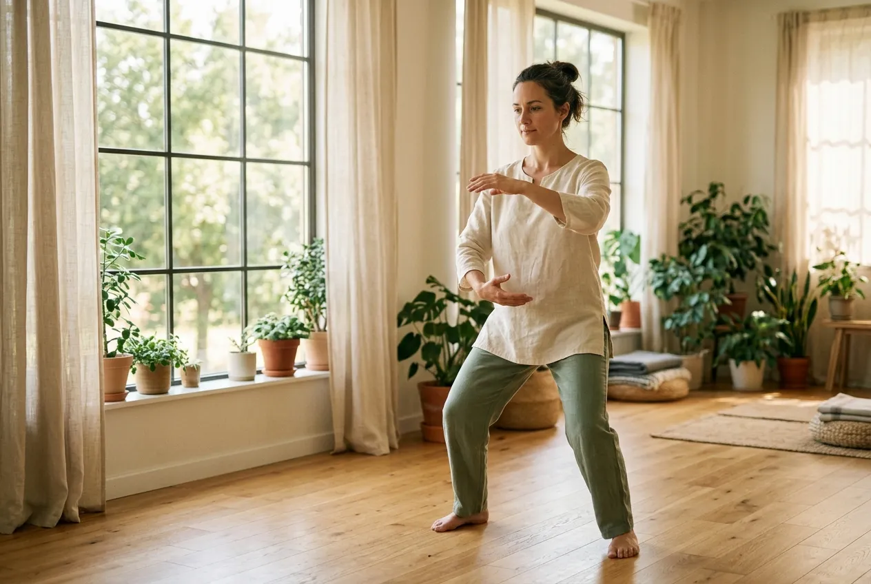 Making Practice More Physically Demanding — tai chi health illustration