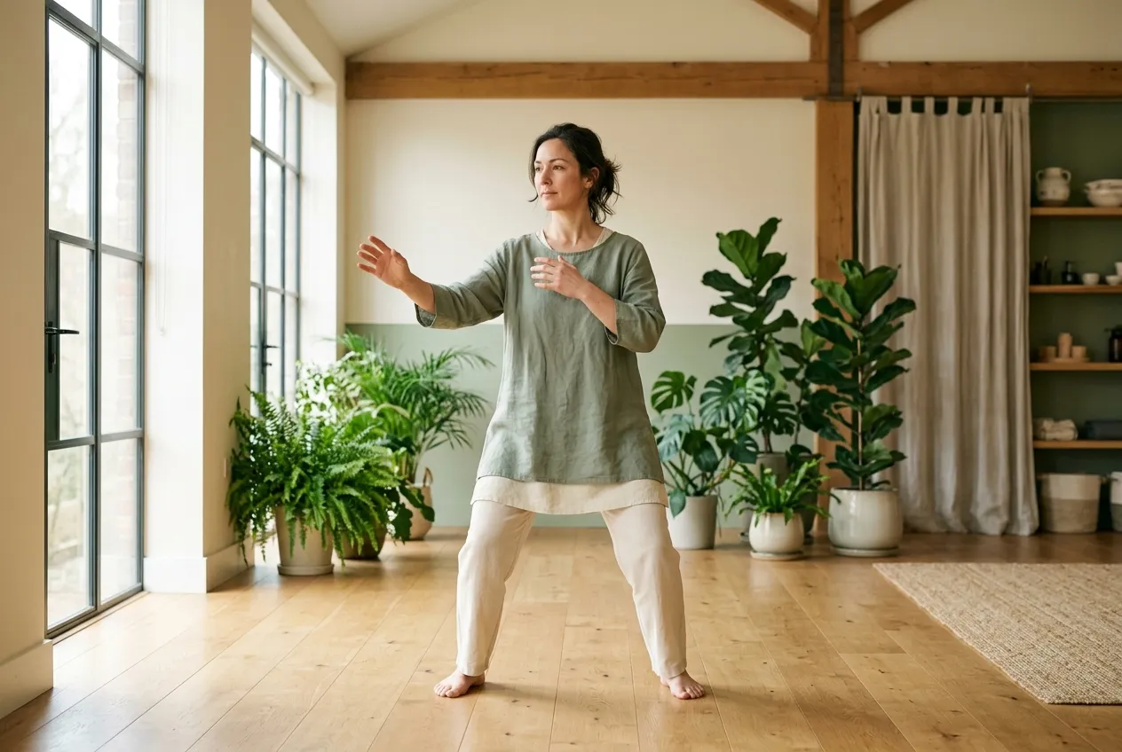 Pregnancy and Postpartum — tai chi health illustration
