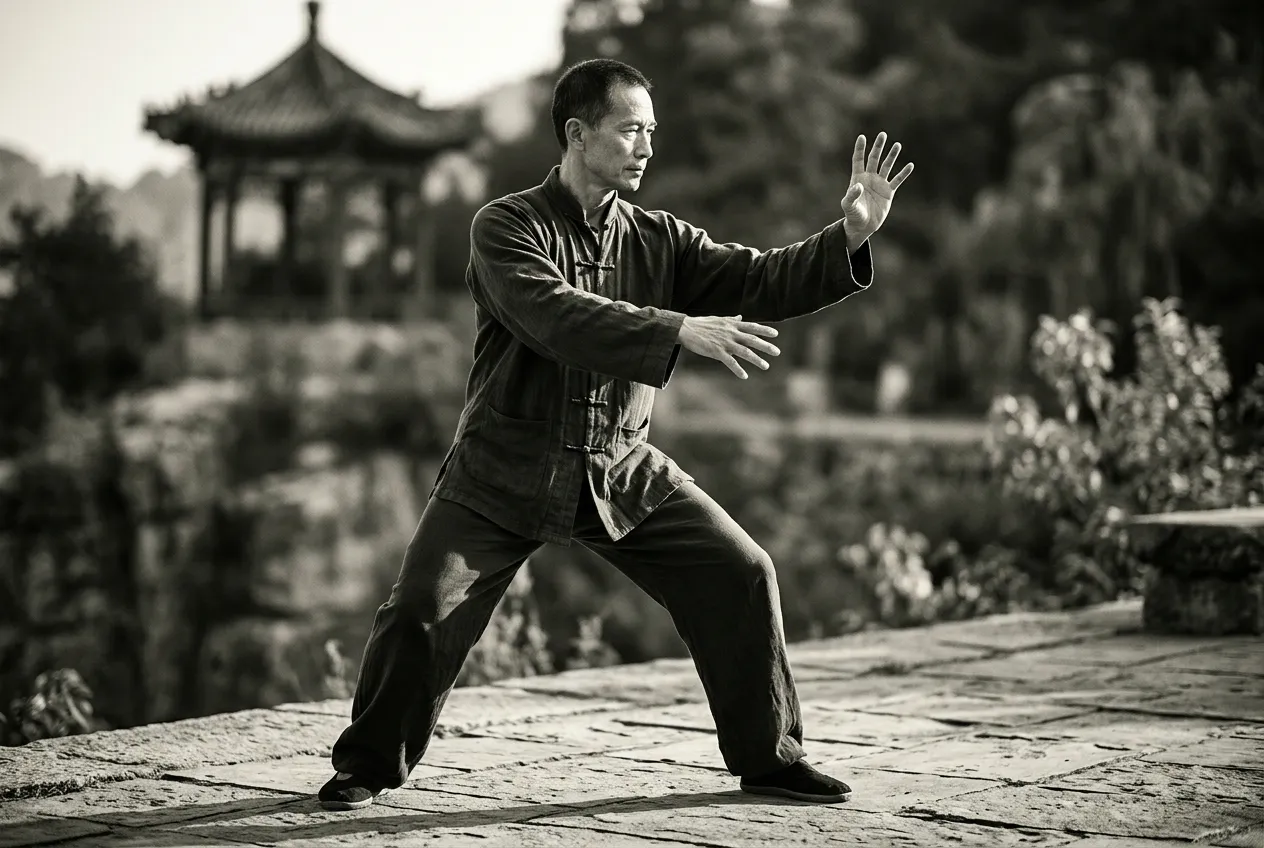 Single Whip and Its Variants — tai chi forms illustration