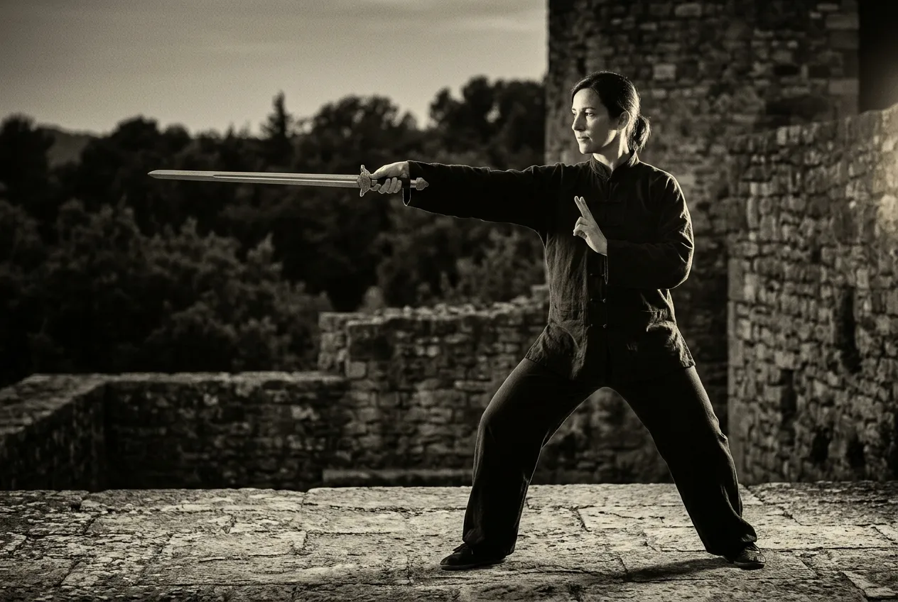 The Jian: What It Is and How It Differs from Other Weapons — tai chi forms illustration