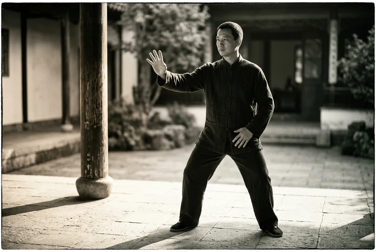 Basic Techniques: Cuts, Thrusts, and Parries — tai chi forms illustration