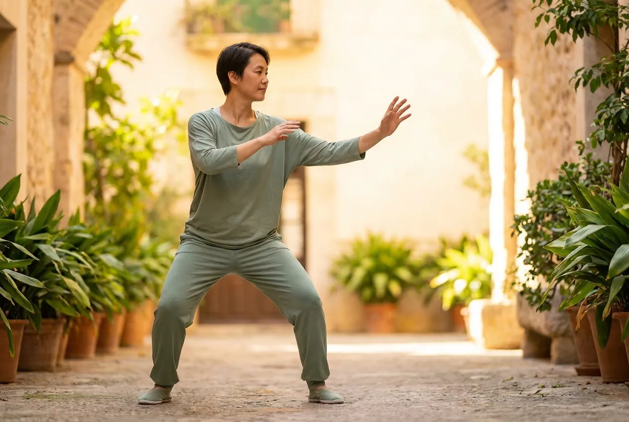 A Note on What You See in Films and Demos — tai chi for-beginners illustration