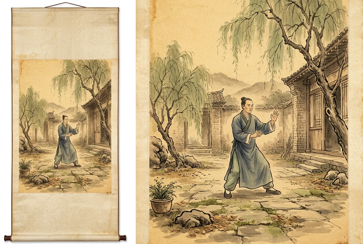 Yang Chengfu's Students: The Dispersal — tai chi history illustration